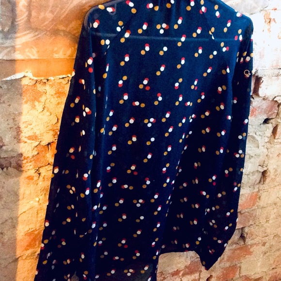 Tomboy Chic Button Down Blouse Size L - Picture 3 of 5